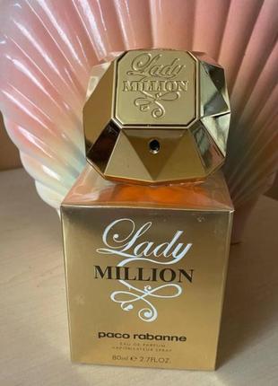 Парфюмированная вода paco rabanne lady million пакоожденн леди миллион 80 мл2 фото