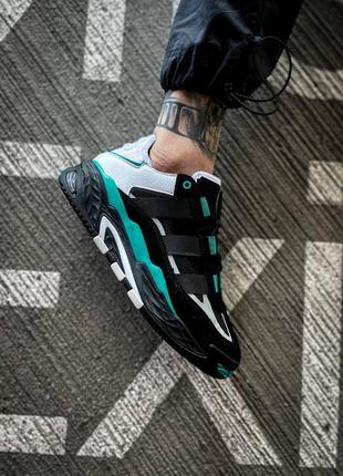 Кроссовки adidas niteball "black sub green"