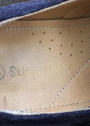 Samuel windsor. замшевые мужские туфли. броги английская hand made4 фото