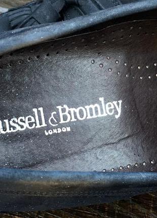 Russell &amp; bromley. мужские лоферы с кисточками. тассель лоферы. нубук. мокасины9 фото