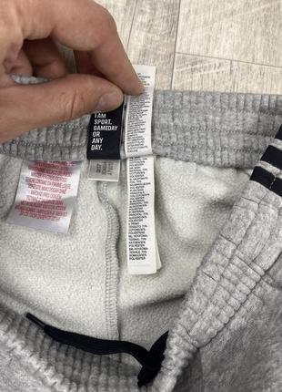 Adidas шорты 09-10 yrs 140 см s размер детские флисовые серые оригинал5 фото