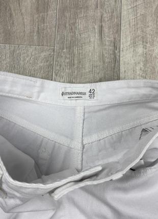 Stradivarius long short шорты 42 размер с этикеткой джинсовые белые оригинал3 фото