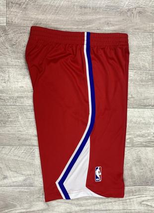 Adidas nba los angeles clippers шорты 11-12 yrs 152 см м размер подростковые баскетбольные красный с принтом6 фото