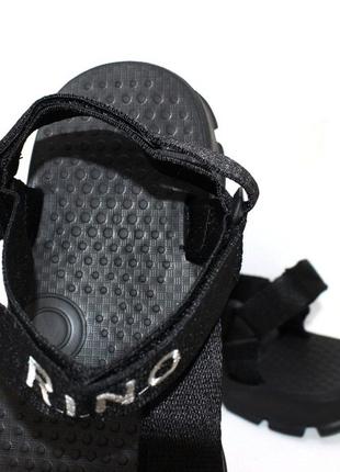 🔵 чёрные мужские сандалии босоножки4 фото