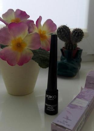 Подводка kiko waterflower magic eyeliner, супер цена6 фото