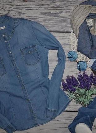 М/8/38 дуже модна жіноча фірмова сорочка джинсова блуза