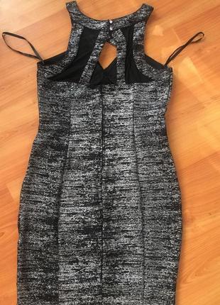Коктейльное -крутое платье цвета меланж с серебристой нитью !🖤2 фото