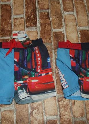Новые пляжные шорты мальчику 3 - 6 лет disney маквин1 фото