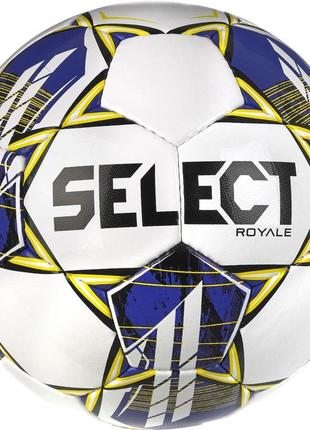 Мяч футбольный select royale fifa basic v23 (741) біл/фіолет, 4