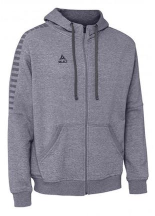 Толстовка select torino zip hoodie (030) сірий, s