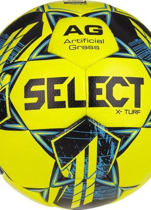 Мяч футбольный select x-turf fifa basic v23 (014) жовт/синій, 4