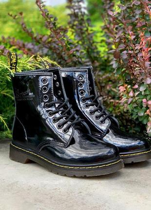 🌹dr martens 1460 patent black🌹женские/человечи ботинки мартинс, осенние/весенние, демисезон