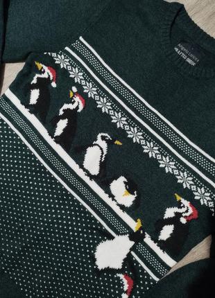 Мужской новогодний свитер / angelo litrico / c&a / зелёный свитер / кофта / свитшот / мужская одежда / джемпер3 фото