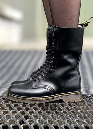 🤯dr.martens 1914 black😍женские высокие кожаные ботинки мартинс осенние / веснушки.4 фото