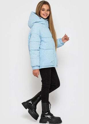Куртка cvetkov скарлет  блакитний