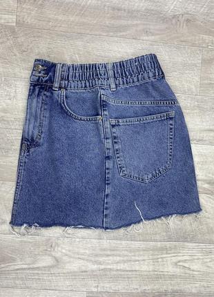 Pull&bear юбка 26 s размер женская джинсовая синяя оригинал5 фото