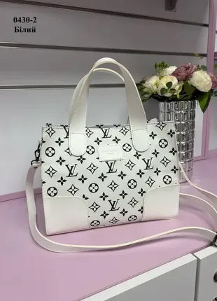 Белая (черные буквы) - стильная молодежная удобная сумка в стиле tote bag1 фото