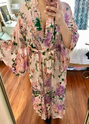 Парео туника кимоно платье  в стиле бохо как у блогеров6 фото