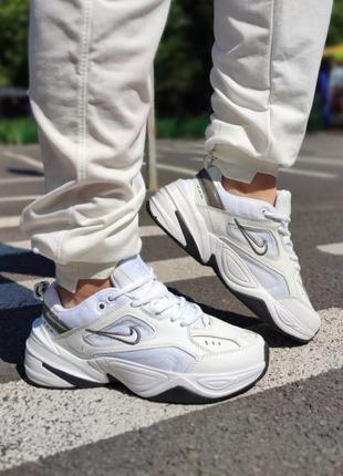 Женские кроссовки nike m2k tekno essential white black