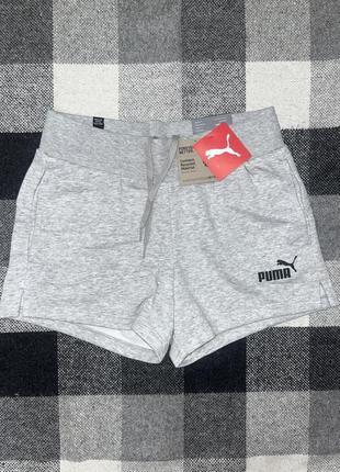 Женские серые шорты puma ess sweat shorts новые оригинал из сша5 фото