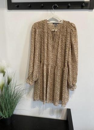 Шифоновое платье primark h&m zara 42-xl