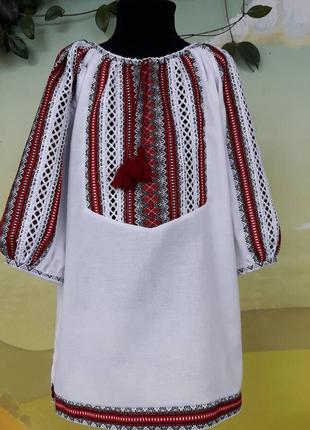 Красивый украинский костюм вышиванка платье6 фото