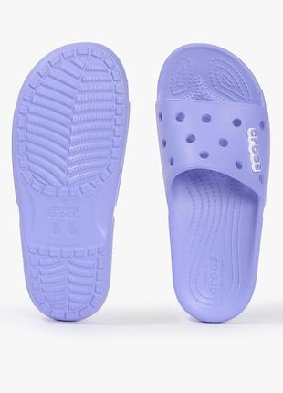 Crocs classic crocs slide digital violet кроксы шлепки в наличии2 фото