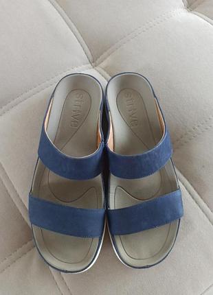 Шлепки кожаные мужские,р.42