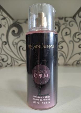 Парфумований спрей для тіла в стилі yves saint laurent black opium exclusive euro 275 мл