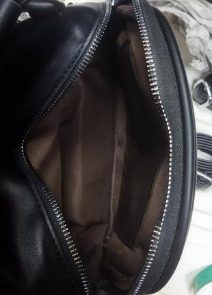 Мини сумка рюкзак женская из экокожи5 фото