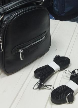 Мінісумка рюкзак жіноча з екошкіри2 фото