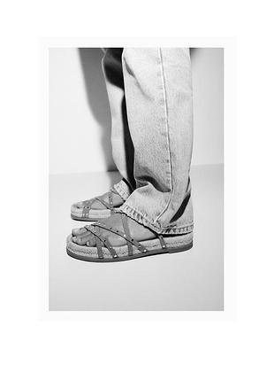 Zara босоножки натуральная замша в наличии