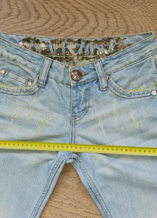 Классные фирменные джинсы с едва заметной люрексовой нитью. размер s-m4 фото