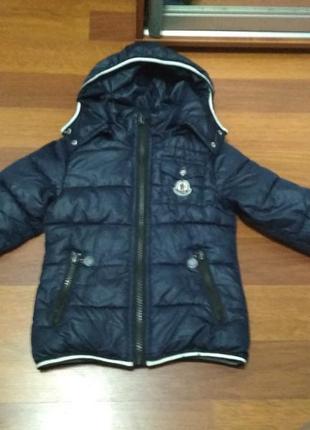 Куртка, курточка, монклер, відмінний стан, зима, хлопчик, 4-6 років1 фото