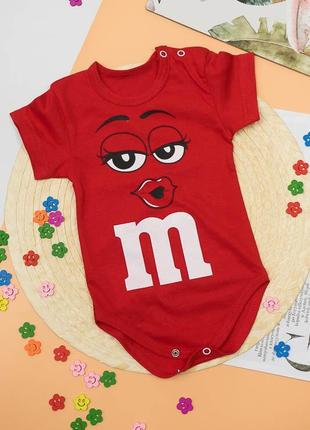 Детская боди футболка m&amp;m's, бодик для малышей ммммс3 фото