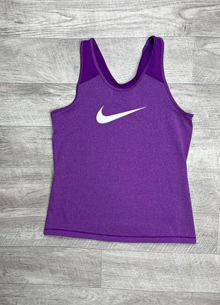 Nike pro майка xl размер подростковая спортивная фиолетовая с принтом оригинал