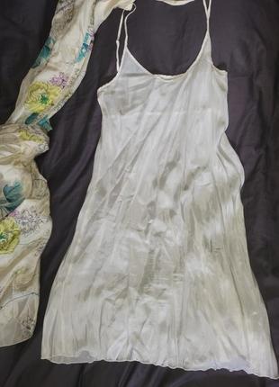 Нове шовкове плаття сарафан johnny was, оригінал (sandro cos arket mcq iro ganni mango maje7 фото
