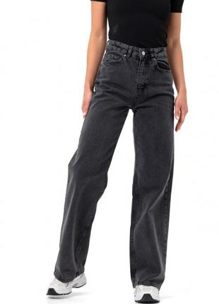 Джинсы женские с эффектом варки, джинсы - трубы варенка серые