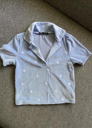 Вельветовий-бархатний топ