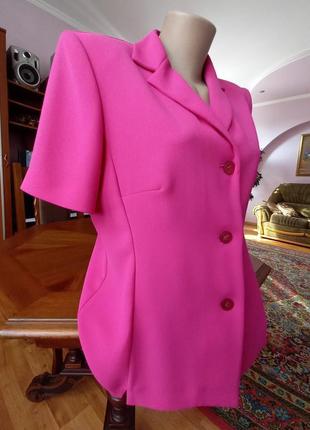 Красивый жакет -пиджак розового цвета, размер 48-50 укр.2 фото