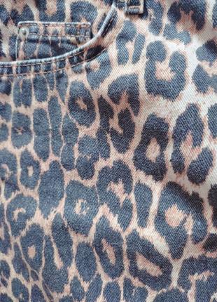 Юбка animal print denim4 фото