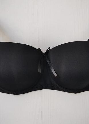 Бюстгальтер biweier анжелика, пуш-ап с силиконовыми лентами черный 85c 3189