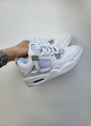 Кроссовки nike air jordan 4 white2 фото