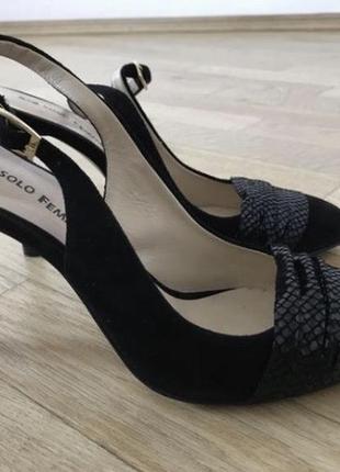 Босоніжки туфлі з відкритою п’ятою туфлі слінгбеки жіночі solo femme. босоніжки літні туфлі tamaris clarks gabor hogl