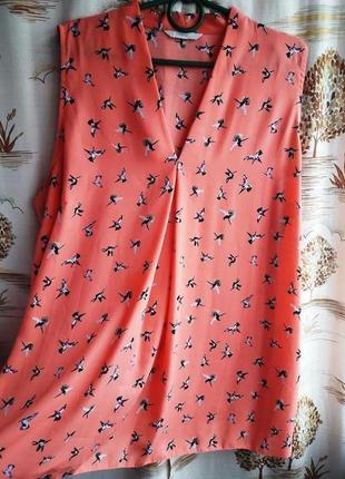 Легка блуза з птахами від george 4xl