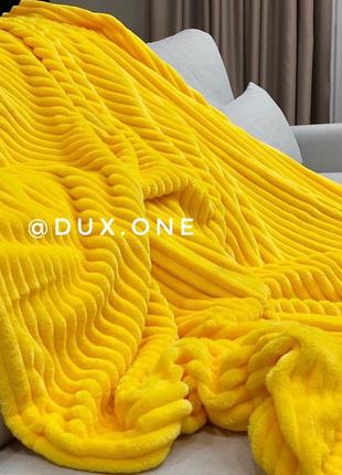 Жовтий плед dux2 фото