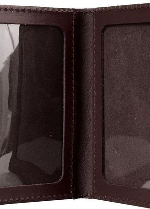 Обложка для документов dnk leather коричневый4 фото