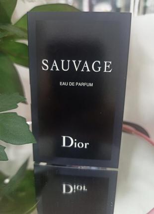 Пробник парфумована вода для чоловіків christian dior sauvage eau de parfum 1 мл1 фото