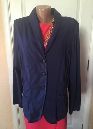 Пиджак женский больших размеров серый синий s.oliver1 фото