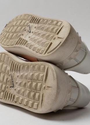 Valentino garavani open sneaker in white calfskin leather женские кроссовки9 фото